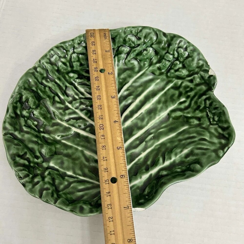 Vintage Secla Portugal Cabbage Salad Plate * Damaged - Picture 4 of 6